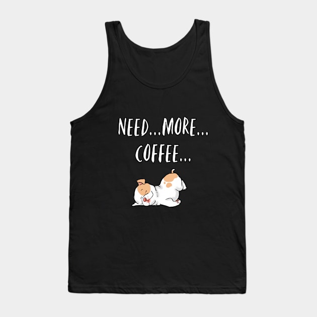 Cute Coffee and Dogs, Coffee Lover, Caffeine Addict Tank Top by sockdogs